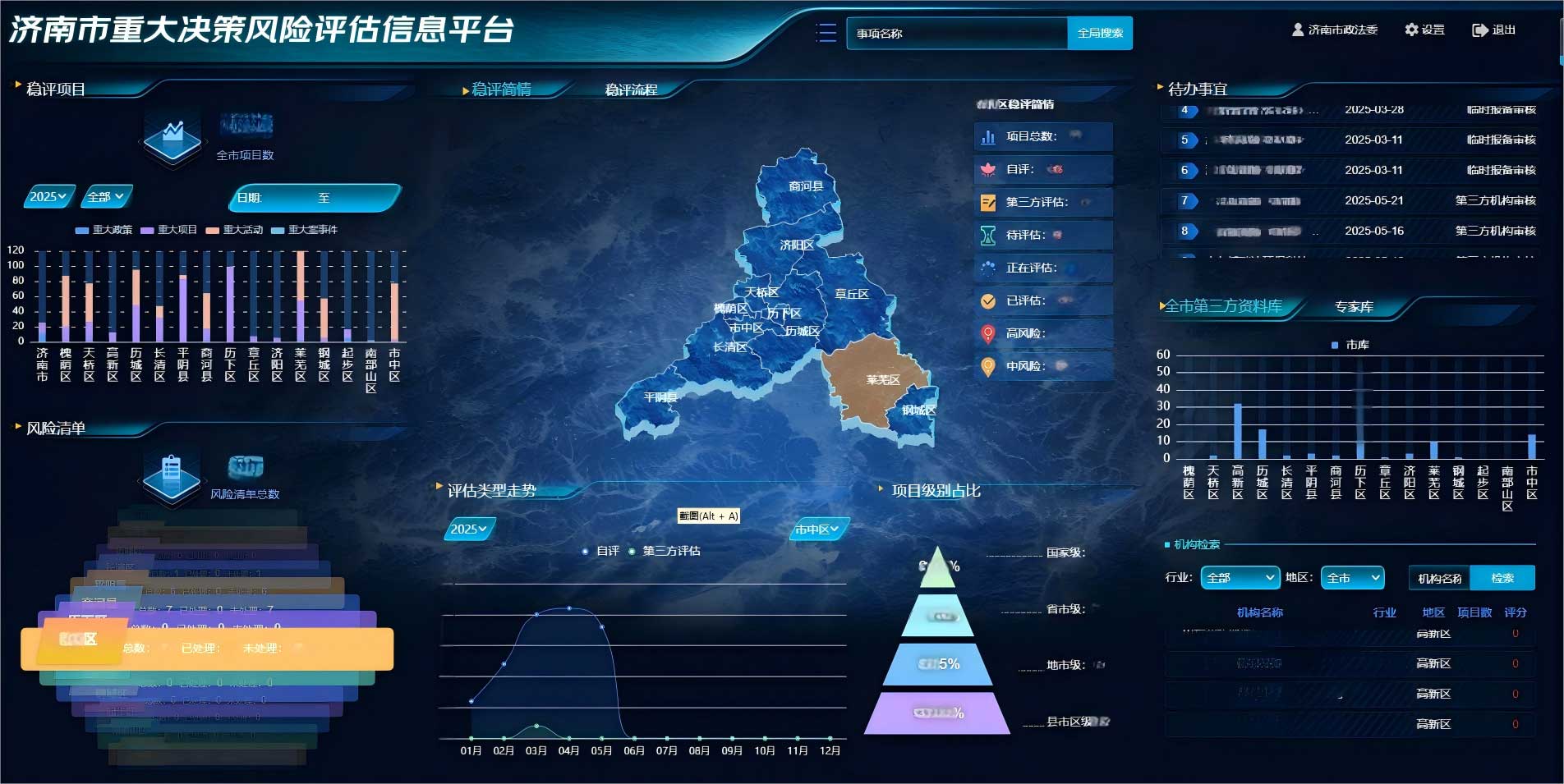 濟南市重大決策風險評估信息平臺